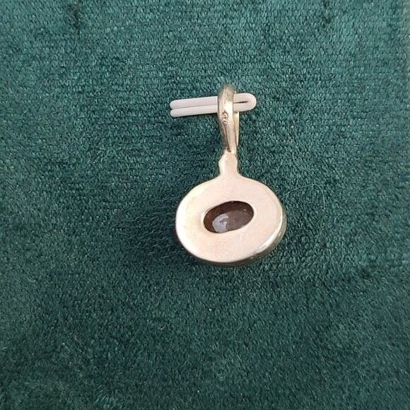 Morganite Pendant in Sterling Silver | Soft Pink Gemstone Necklace Charm - Picture 6 of 6